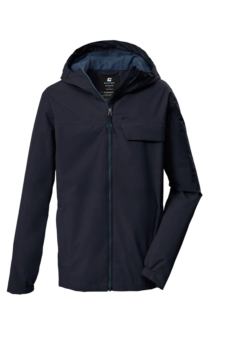 Killtec Jungen Kos 125 Bys Jckt Funktionsjacke/Outdoorjacke wasserdicht mit Kapuze