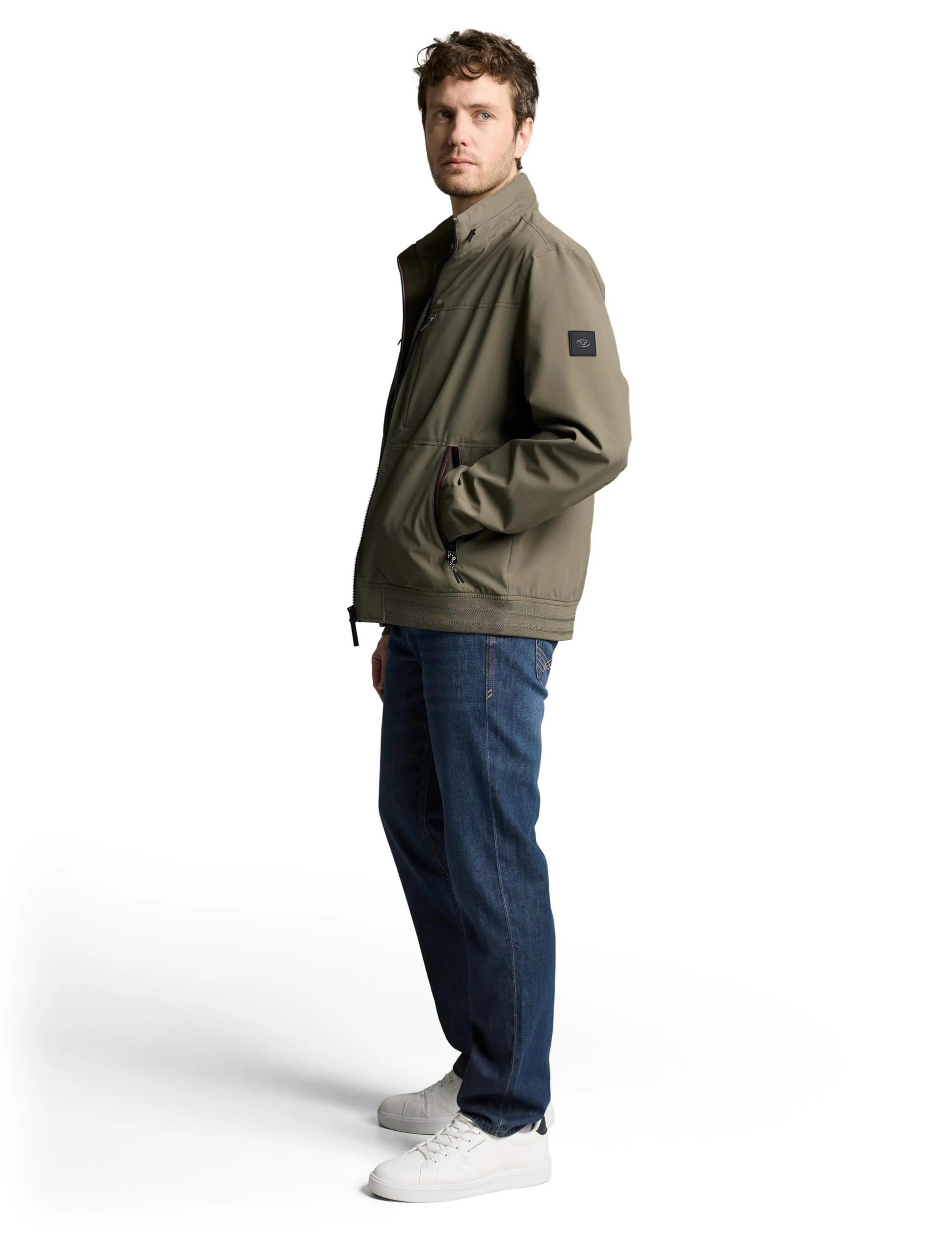 TOM TAILOR Herren Casual Blouson mit Stehkragen