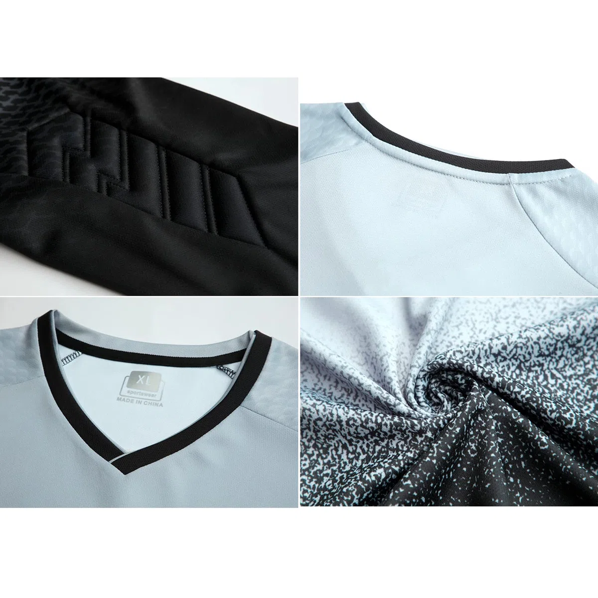 Fußball-Torwarttrikot für Herren Kinder, Torwart Trikot Set Damen Langarm & Hose Individuelles Personalisiertes Trikot Mit Name + Nummer + Logo Jungengeschenk