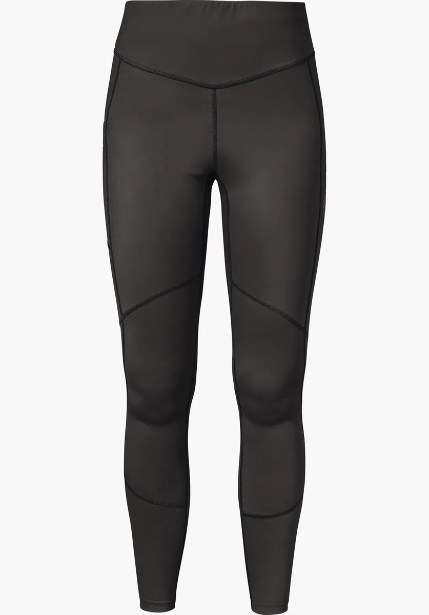 Schöffel Damen Tights Vikan L, Wanderleggings mit 4-Wege-Stretch für uneingeschränkte Bewegungsfreiheit, Outdoor Hose mit elastischem Bund und Oberschenkeltasche