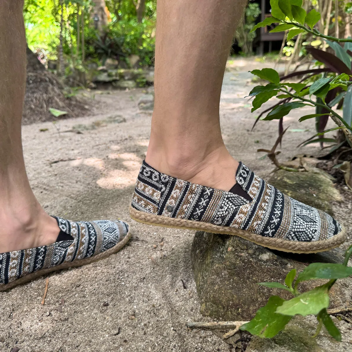 virblatt - Espadrilles Herren | Baumwolle | Sommerschuhe Herren Espandrillos Herren Slipper Stoffschuhe Freizeitschuhe
