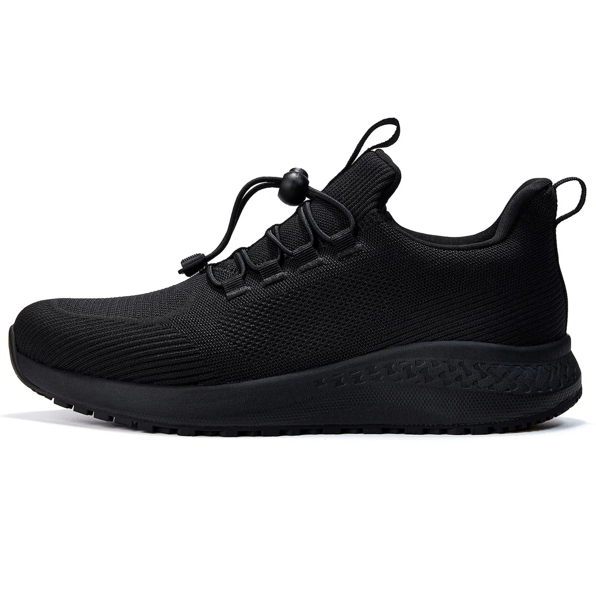 Arbeitsschuhe Herren - Rutschfest Wasserdicht Küchenschuhe, Leichte Atmungsaktiv Schuhe, Schockabsorbierend mit Langanhaltender Bequemlichkeit für Gastronomie, Pflege & Gartenarbeit, Schwarz 38.5-48