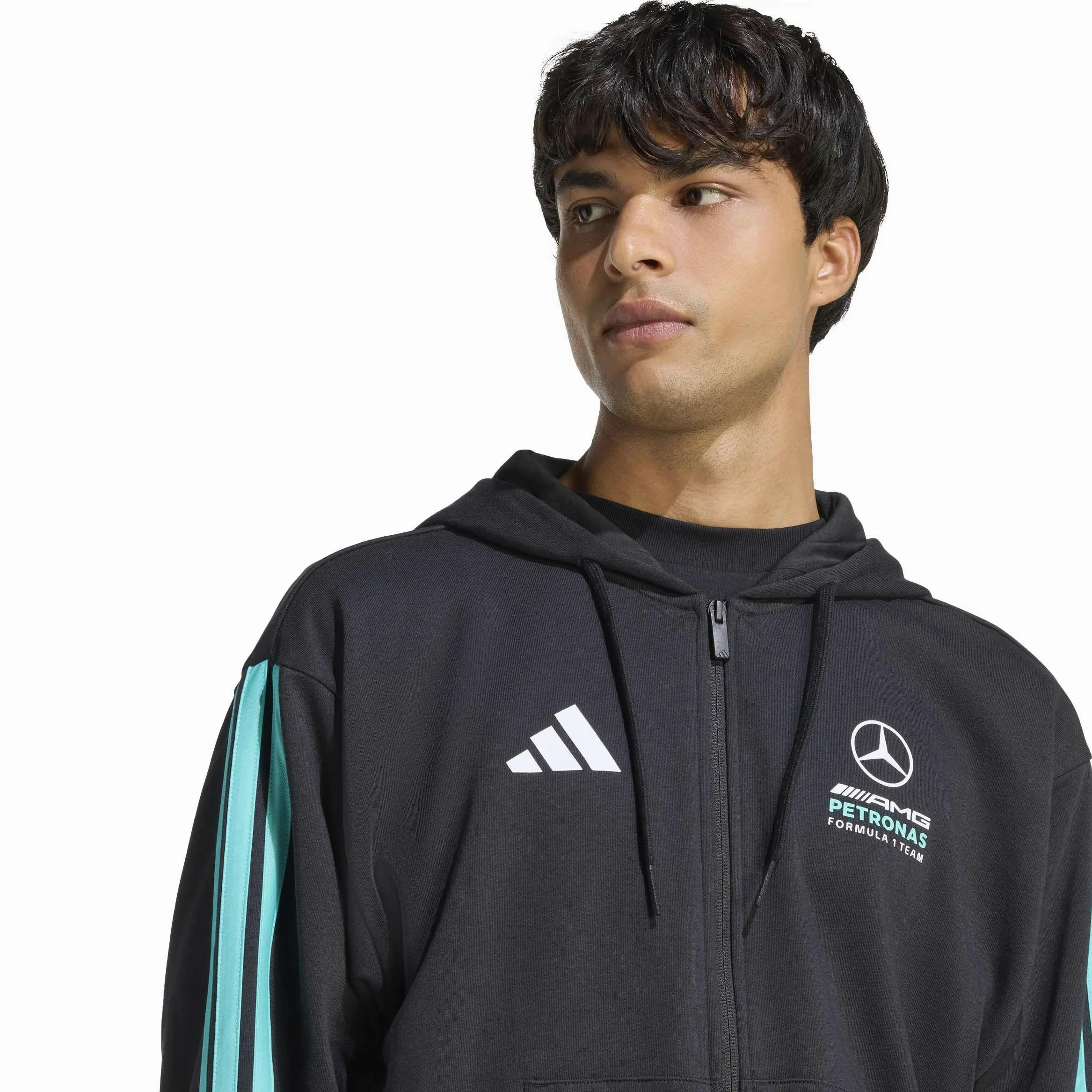 adidas Herren Mercedes - Amg Petronas Formula 1 Team DNA Full Zip Hoody Hoodies