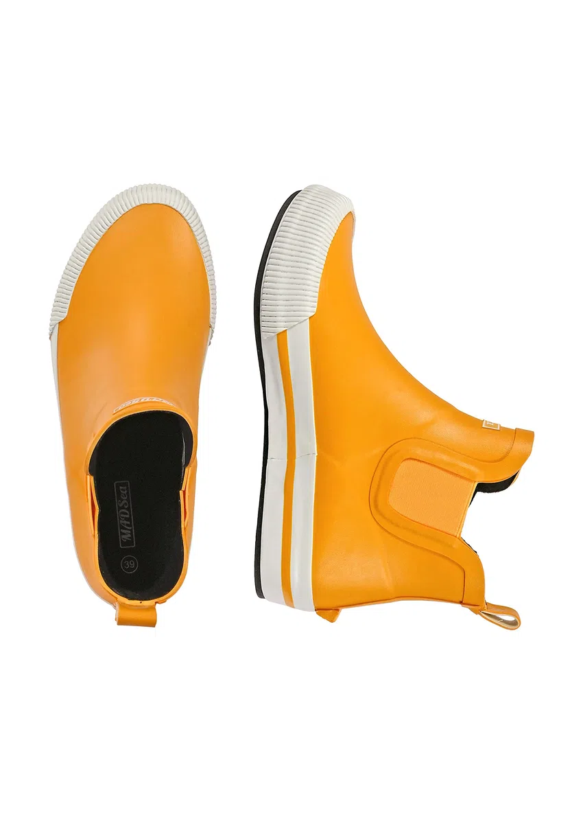 MADSea Damen Herren Unisex Gummistiefelette Short Story | Regenstiefel Gummistiefel Gartenschuhe Wasserdicht Segelstiefel | Kurzer Schaft Knöchelhoch