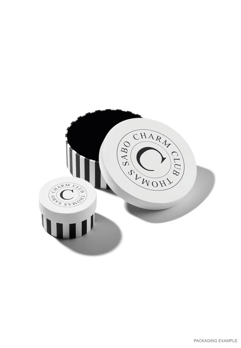 THOMAS SABO Charm-Anhänger Sonne mit Steinen Connect vergoldet 18k Vergoldung, Recyceltes 925 Silber