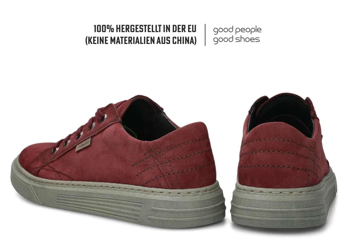 nagaba - Sneaker Herren - Halbschuhe Herren - Echtleder - Flache Schuhe, Sportschuhe, Bequeme Schnürschuhe, für Herbst, Frühling - Lederschuhe für Männer, Jungs - Modell 412