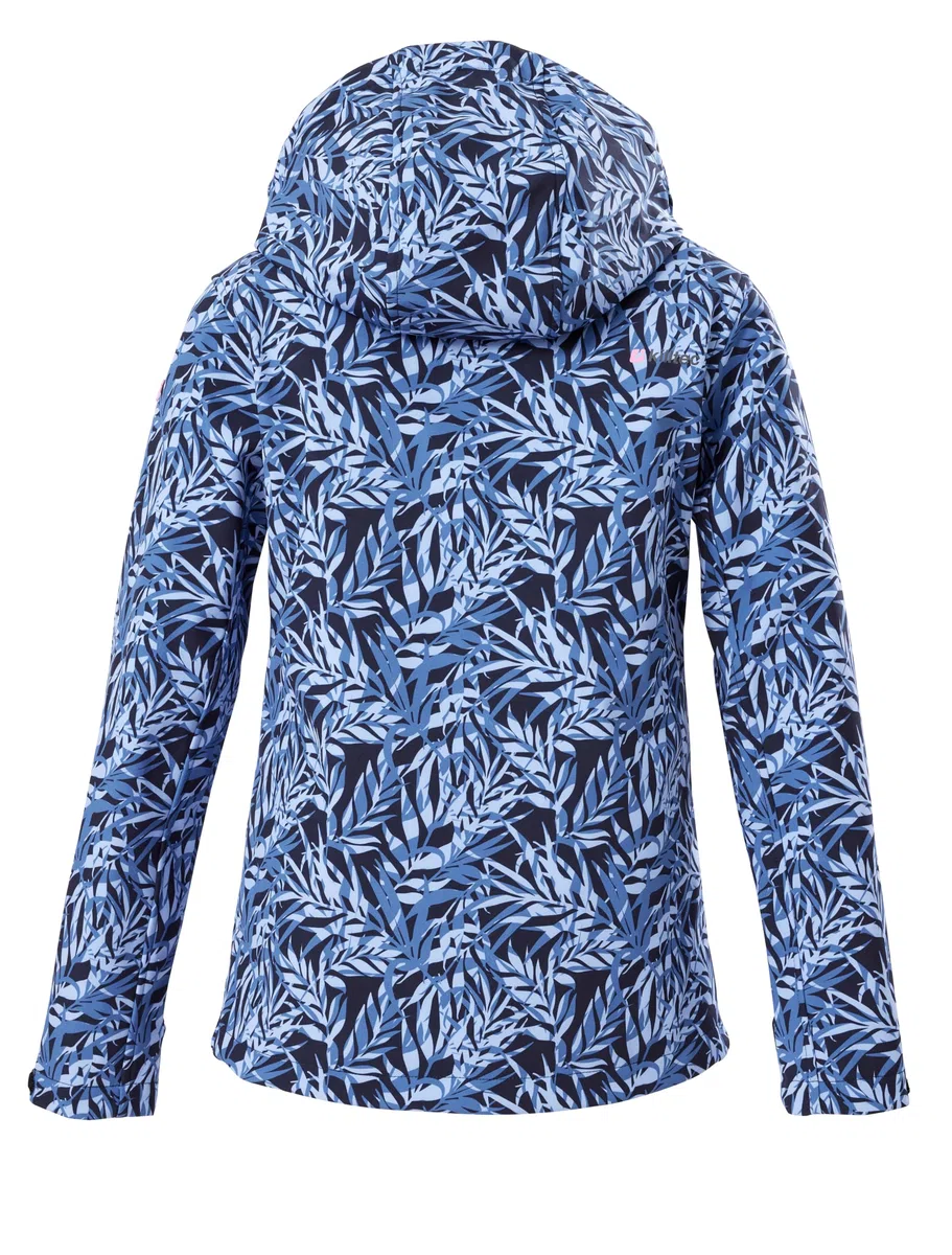 killtec Mädchen Softshelljacke/Outdoorjacke mit Kapuze Mädchen Softshelljacke Print, dunkelnavy, 140, 43200-000