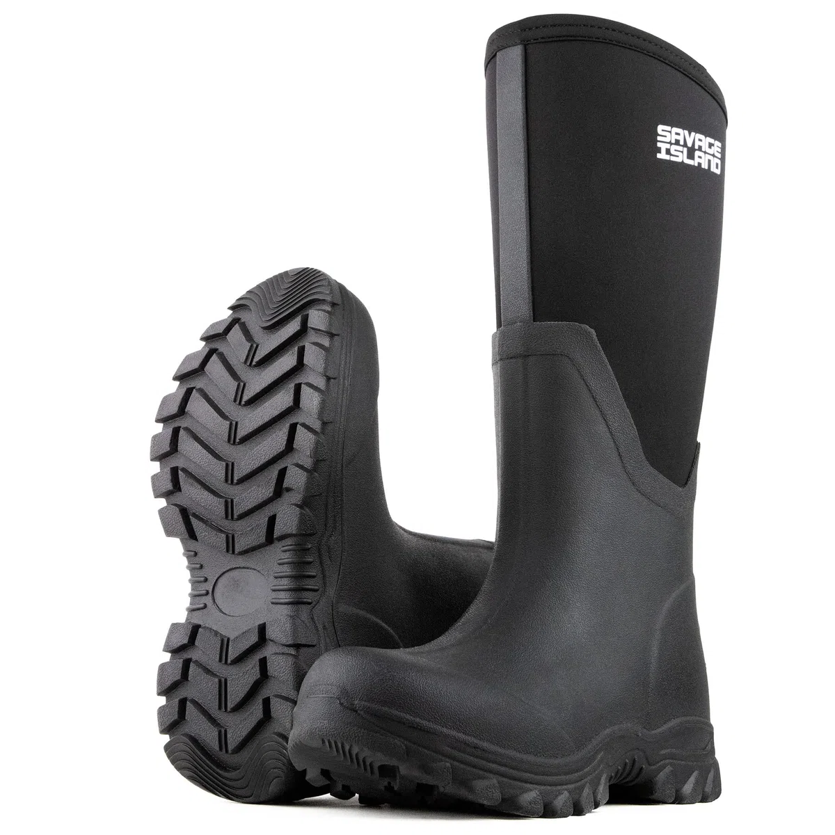 Savage Island Große Damen-Gummistiefel, 5 mm, mit Neopren gefüttert, isoliert, für Damen
