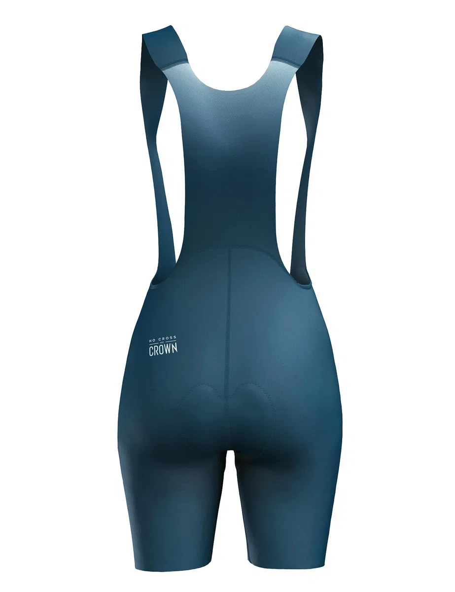 LAMEDA Damen Fahrrad Trägerhose Fahrradhose Kurz Gepolsterte Sommer Atmungsaktiv Elastisch Schnelltrocknend Bib Shorts Radhose für Radfahren Rennrad