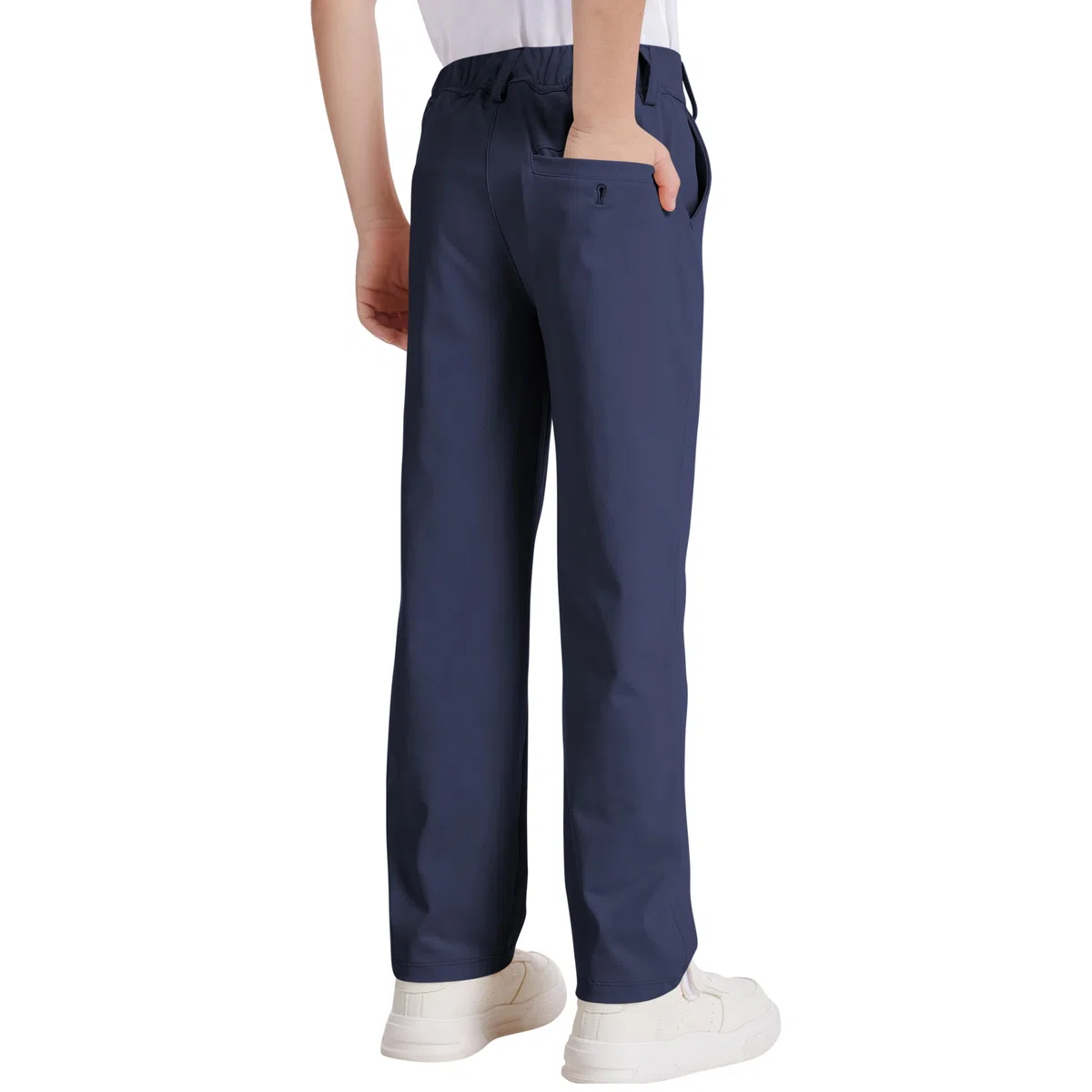 Dreammonkey Golfhose für Kleinkinder bis Jugendliche, Jungen, schnell trocknend, Stretch, Performance-Hose, Schuluniform, flache Vorderhose