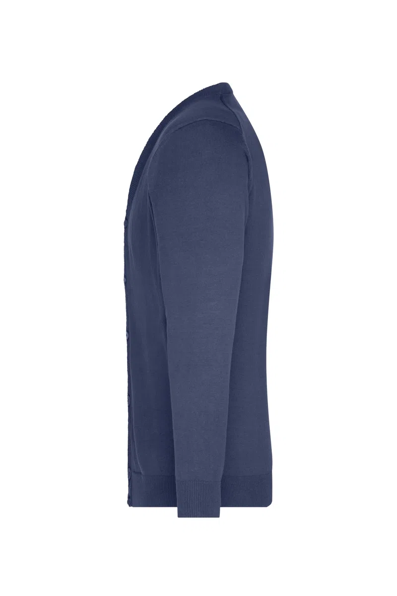 James & Nicholson Herren Strickjacke - Leichter Cardigan aus hochwertiger Baumwolle