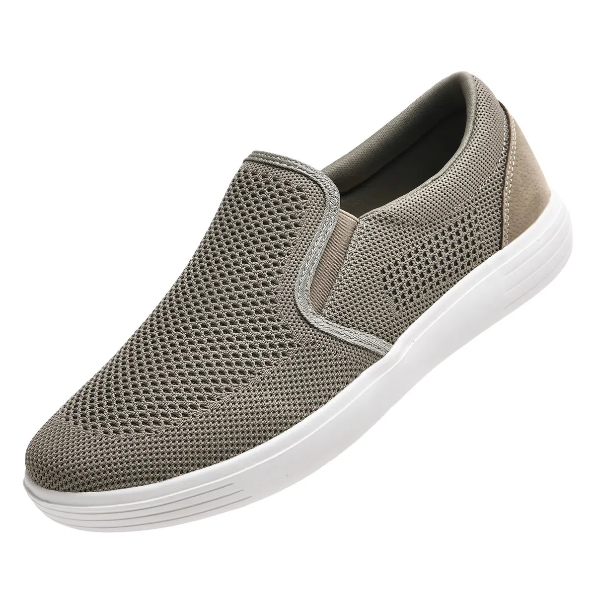konhill Herren Slip On Schuhe Trainers - Casual Atmungsaktiv Komfortabel Mesh Walking Schuhe Kleid Sneaker Loafers