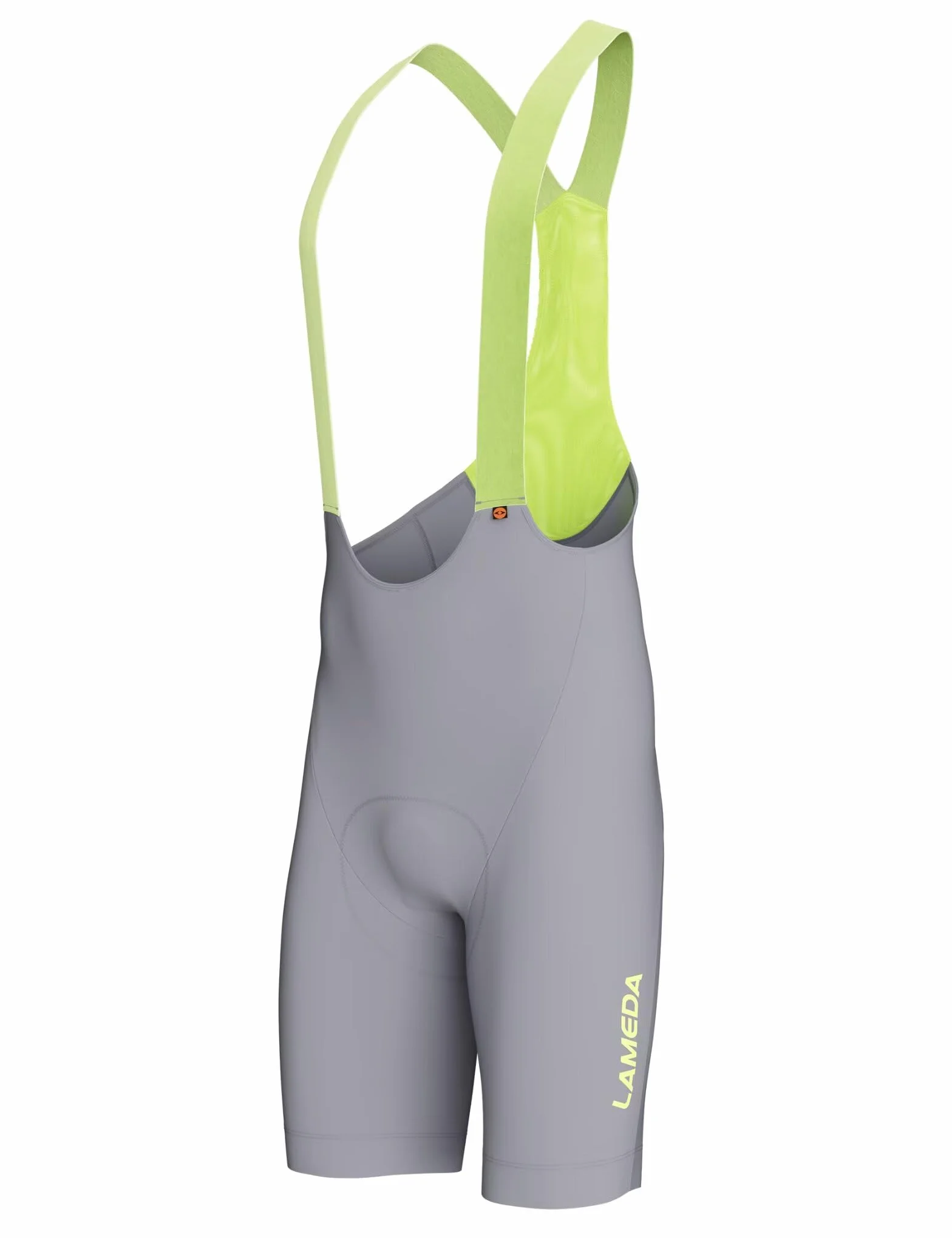 LAMEDA Herren Radhose Kurz mit Trägern Trägerhose Italienischem 3D Sitzpolster Atmungsaktive Schnelltrocknend Fahrradhose UPF Bib Shorts für Rennrad MTB