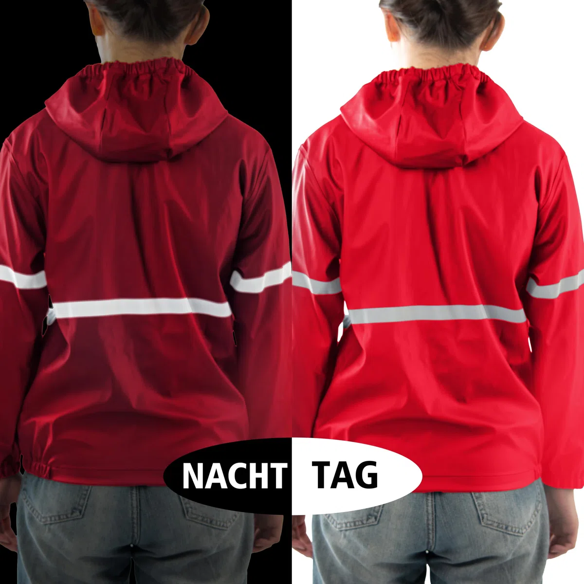 Kinder Regenanzug Jungen Mädchen - Wasserdichtes PU Regenjacke & Hose, Winddicht, Reflektoren, Verstellbare Träger, für Schule, Kindergarten & Outdoor