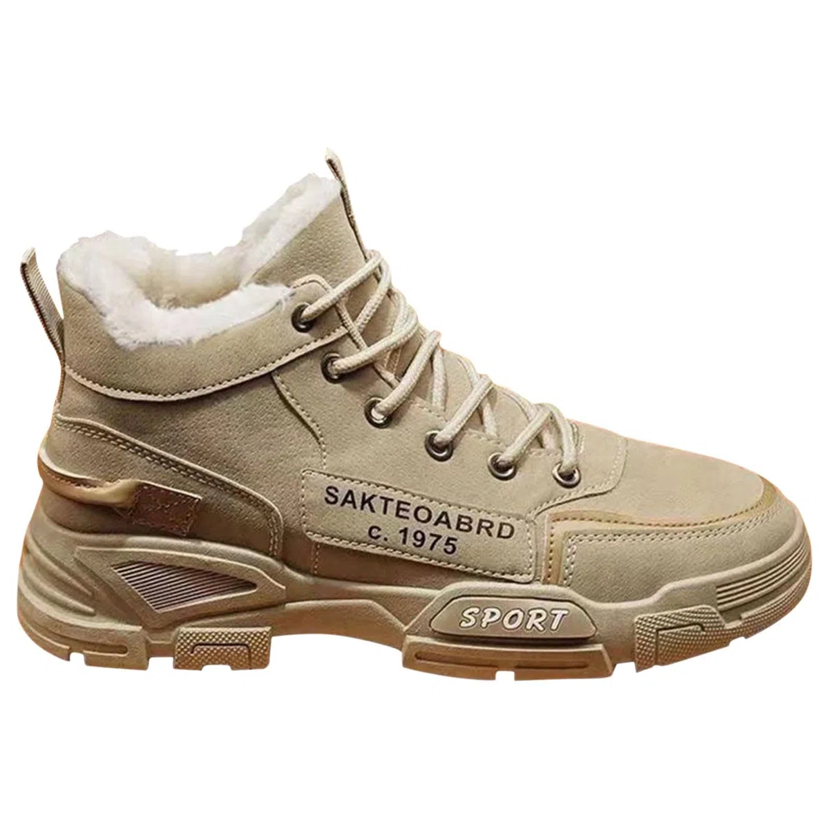 Winter Sneaker Damen Gefüttert: Wanderschuhe Damen Wasserdicht Hoch - Sportschuhe Wildleder Trekkingschuhe Rutschfest Schuhe Outdoorschuhe Warm Hiking Boots Wanderstiefel Schneestiefel