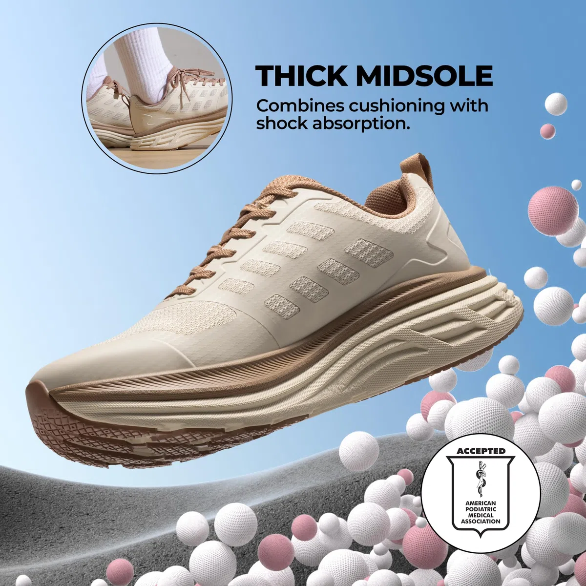 NORTIV 8 Damen Sneaker, Bequeme Atmungsaktive Sportschuhe im Modernen Design für Alltag, Freizeit & Leichte Aktivitäten