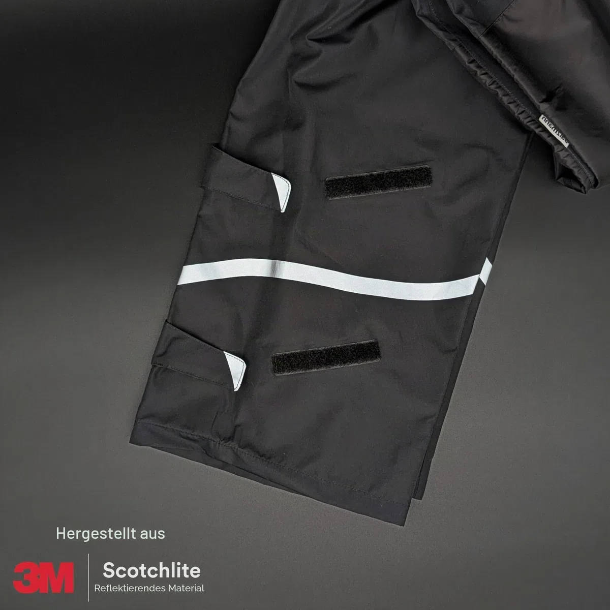 Salzmann wasserdichte Regenhose | S-XL | Leichte & Winddichte Wanderhose | Schwarz | Hergestellt mit 3M Scotchlite