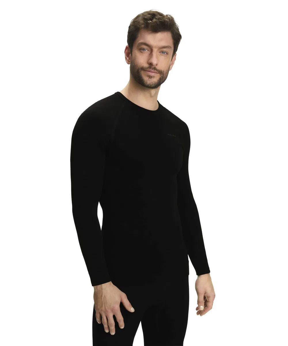 FALKE Herren Maximum Warm Round Neck Funktionsshirt Langarm schnelltrocknendes atmungsaktives nachhaltiges Funktionsmaterial kalte bis sehr kalte Temperaturen Funktionsunterwäsche 1 Stück