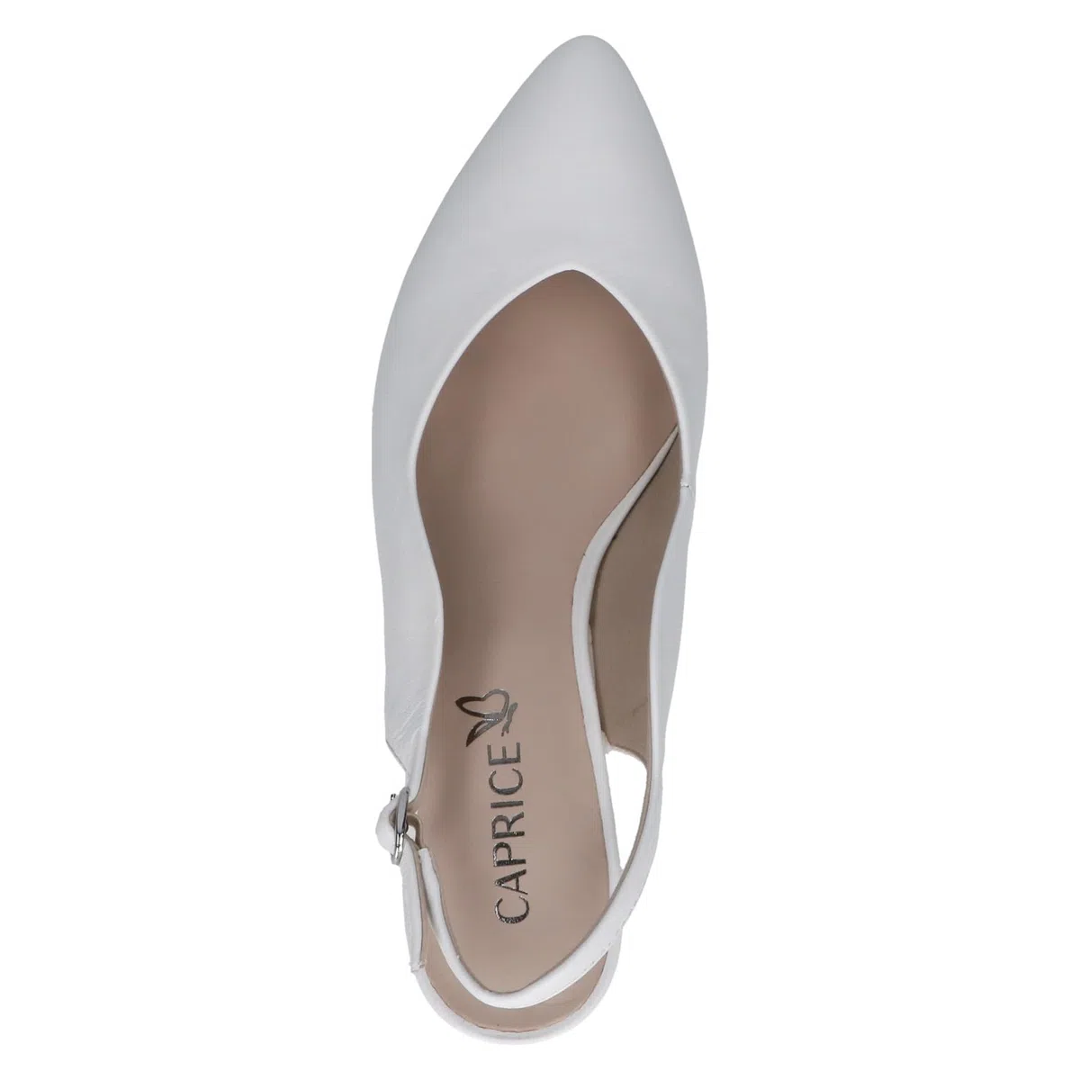CAPRICE Comfort Damen Slingpumps aus Leder mit Blockabsatz