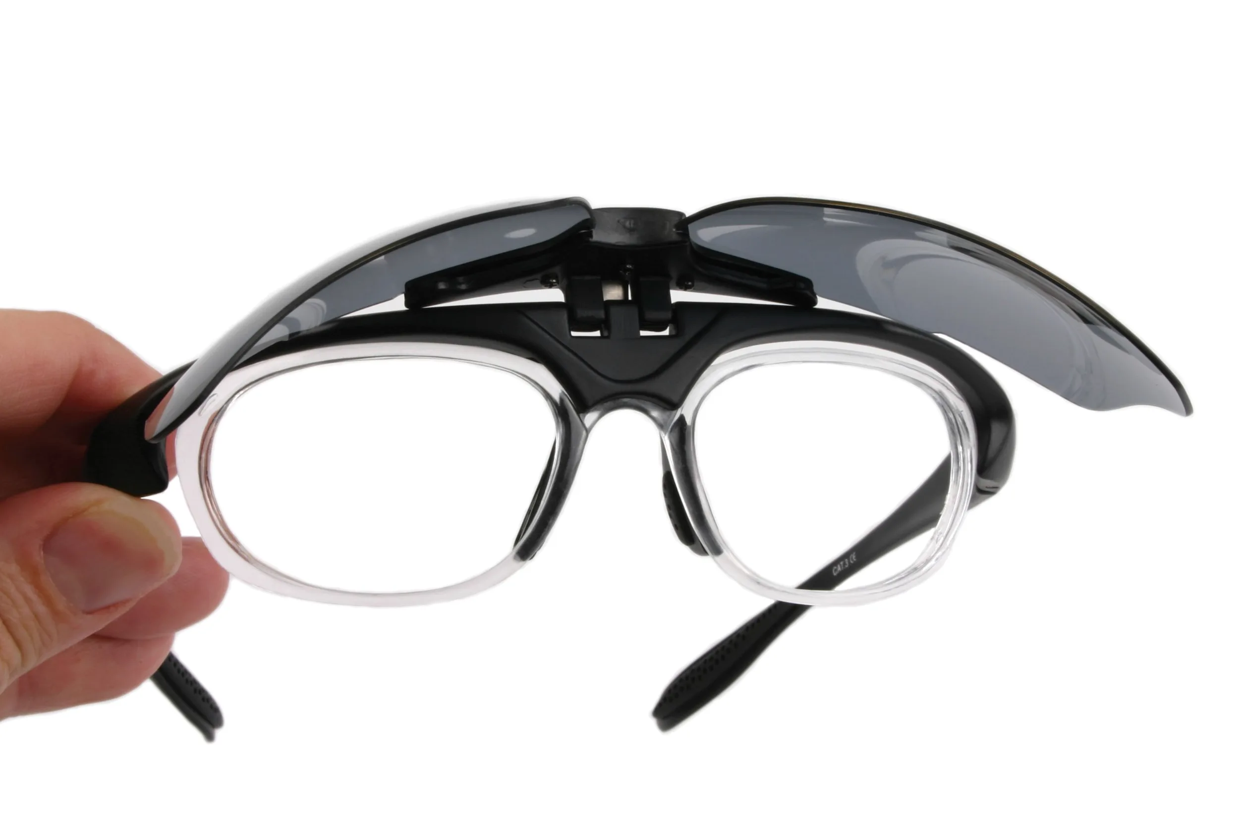 Brille: ‘Innovation Plus’ UV400 Rx POLARISIERTE Sport Sonnenbrille Rahmen FÜR BRILLENTRÄGER mit Wechselgläsern. Für Joggen (Laufen), Tennis, Ski etc. Die Original RC Modelglasses