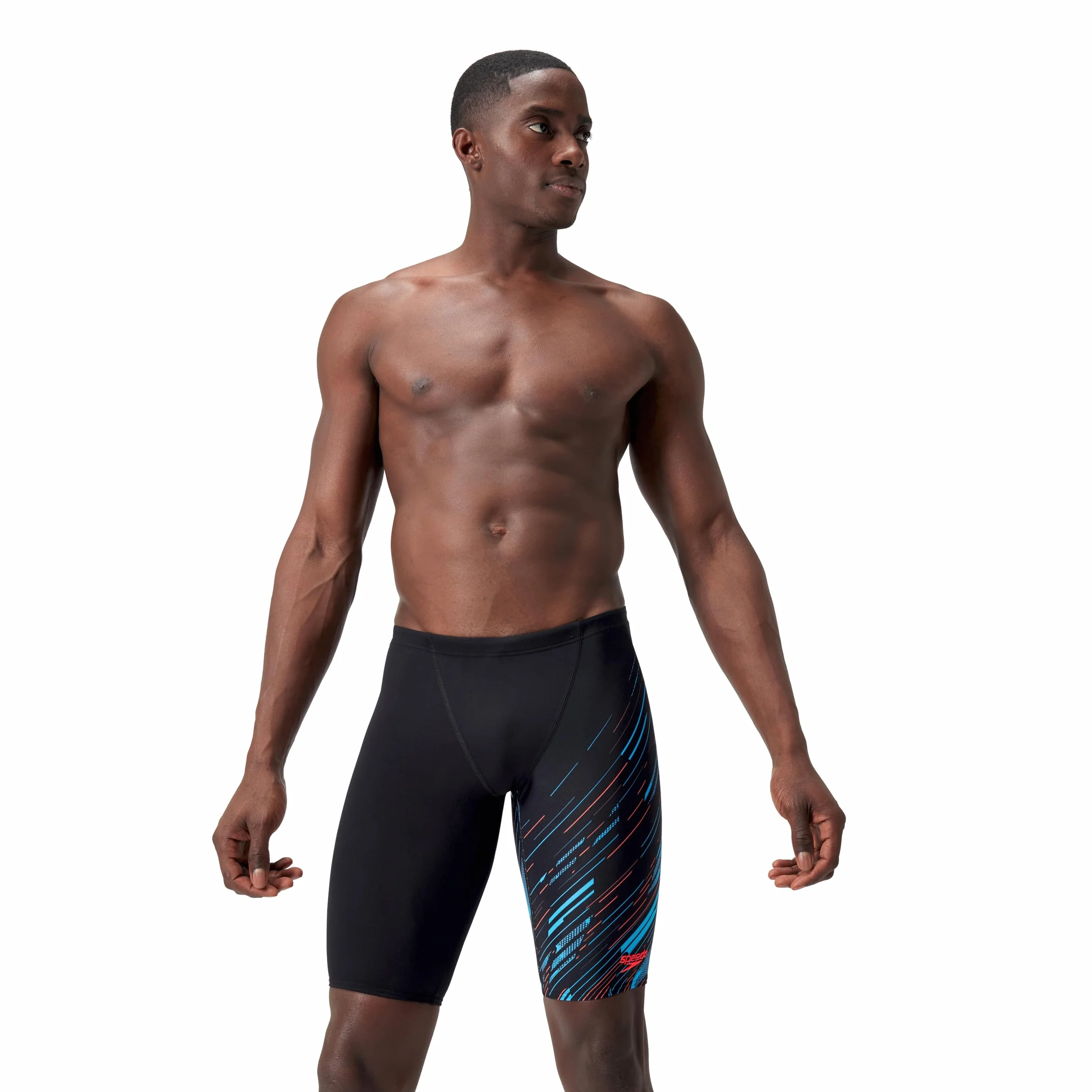 Speedo Herren Hyperboom Schwimmhose mit V-Schnitt Schnelltrocknend Training Fitness Chlorbeständig Schwimmhose (1er Pack)