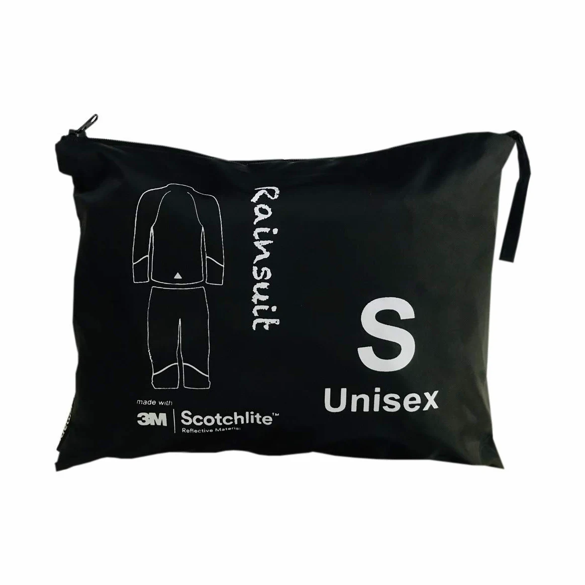 Salzmann Wasserabweisender Regenanzug | S-XXL | Set aus Jacke & Hose | Hergestellt mit 3M Scotchlite