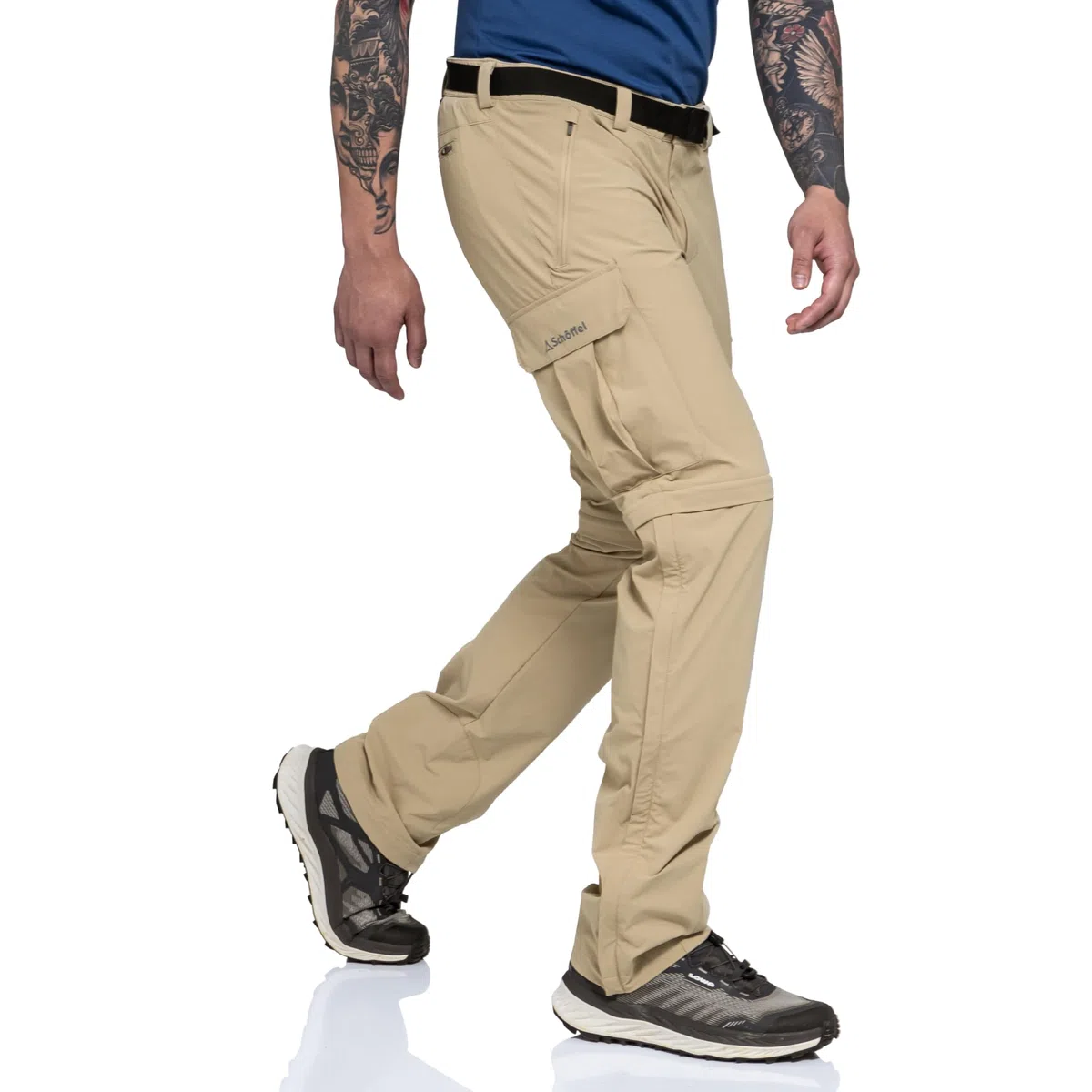 Schöffel Herren Pants Kyoto3, Zip Off Trekkinghose aus kühlendem 4-Wege-Stretchmaterial, funktionale Wanderhose mit UV-Schutz