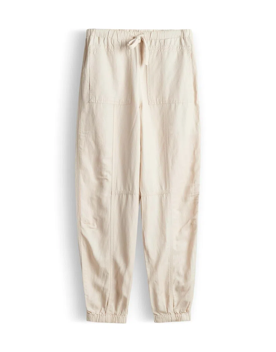 OPUS PANTS Damen Jogpants | MUCIA Drift Bequeme Balloon Fit Pants aus Viskose Leinen Mix