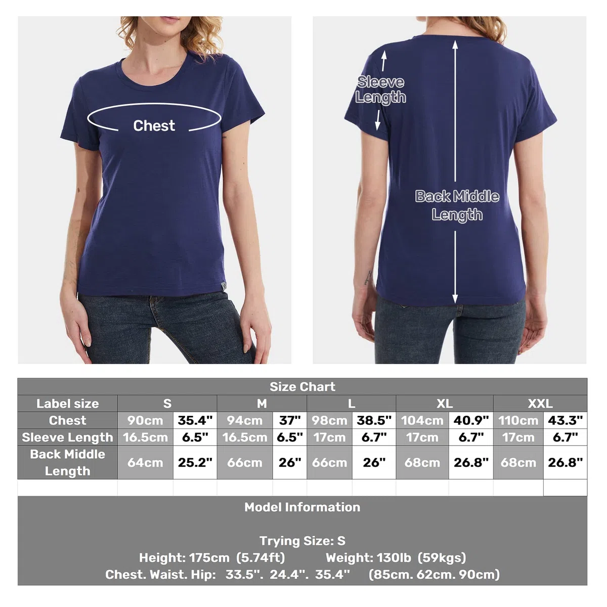 MERINNOVATION Merinowolle T-Shirt Damen Wandern und Outdoor Atmungsaktiv und Geruchsneutral Merino Unterwäsche Base Layer + Merinowolle Socks