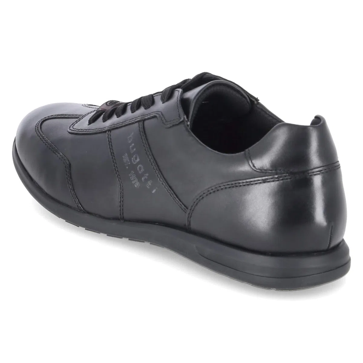 Bugatti 311A9Q144000-1000 Schnürhalbschuh Glattleder Herren in schwarz