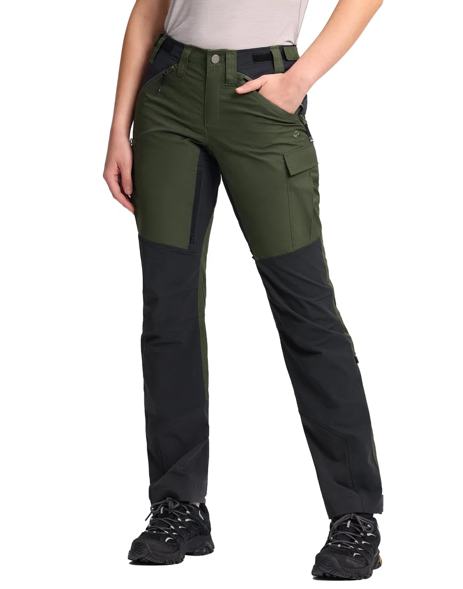 Pioneer Camp Outdoorhose Damen Wanderhose mit Cordura Verstärkung Wasserabweisend Trekkinghose Funktionshose mit Belüftungssystem
