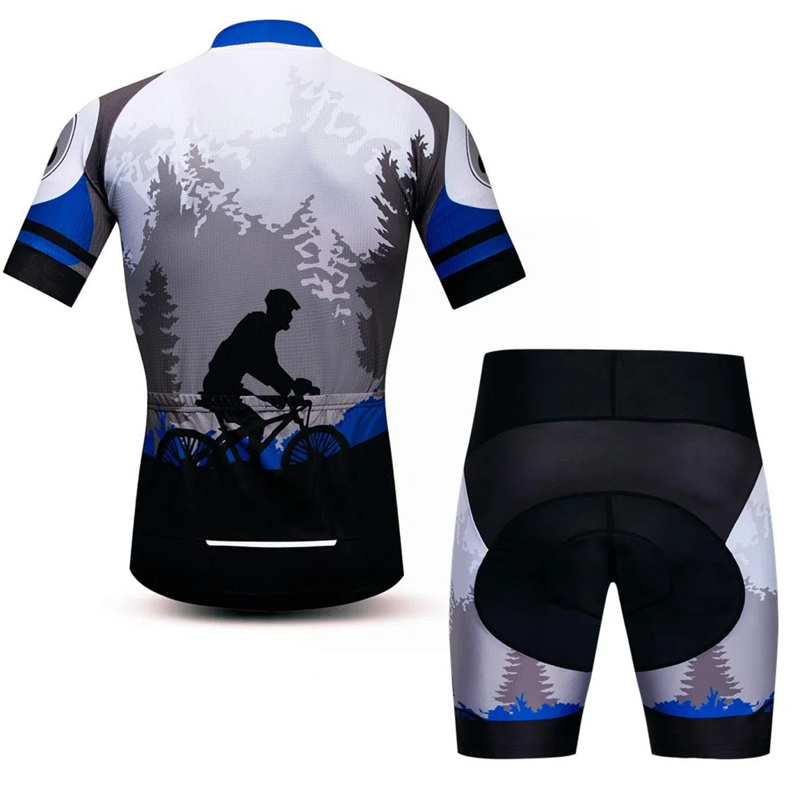 Radtrikot-Set für Herren, atmungsaktiv, Fahrradanzug, Mountainbike-Kleidung, MTB-Trikot, schnell trocknend
