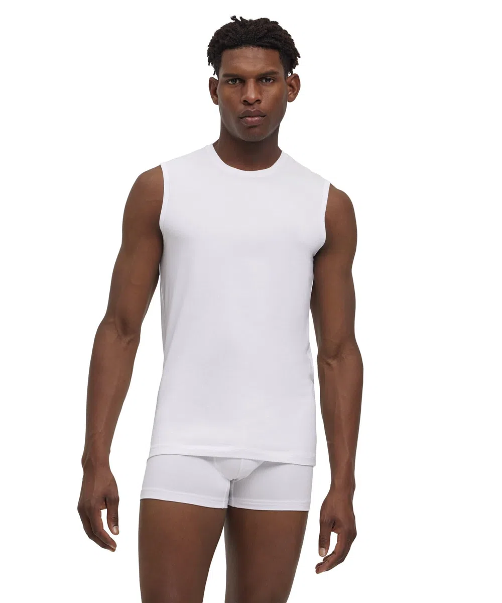 FALKE Herren Daily Comfort 2-Pack Muscle Shirt Unterwäsche Unterhemd bequemes Muskelshirt ärmellos mit Rundhals Ausschnitt im Multipack schnelltrocknende atmungsaktive nachhaltige Baumwolle 2 Stück