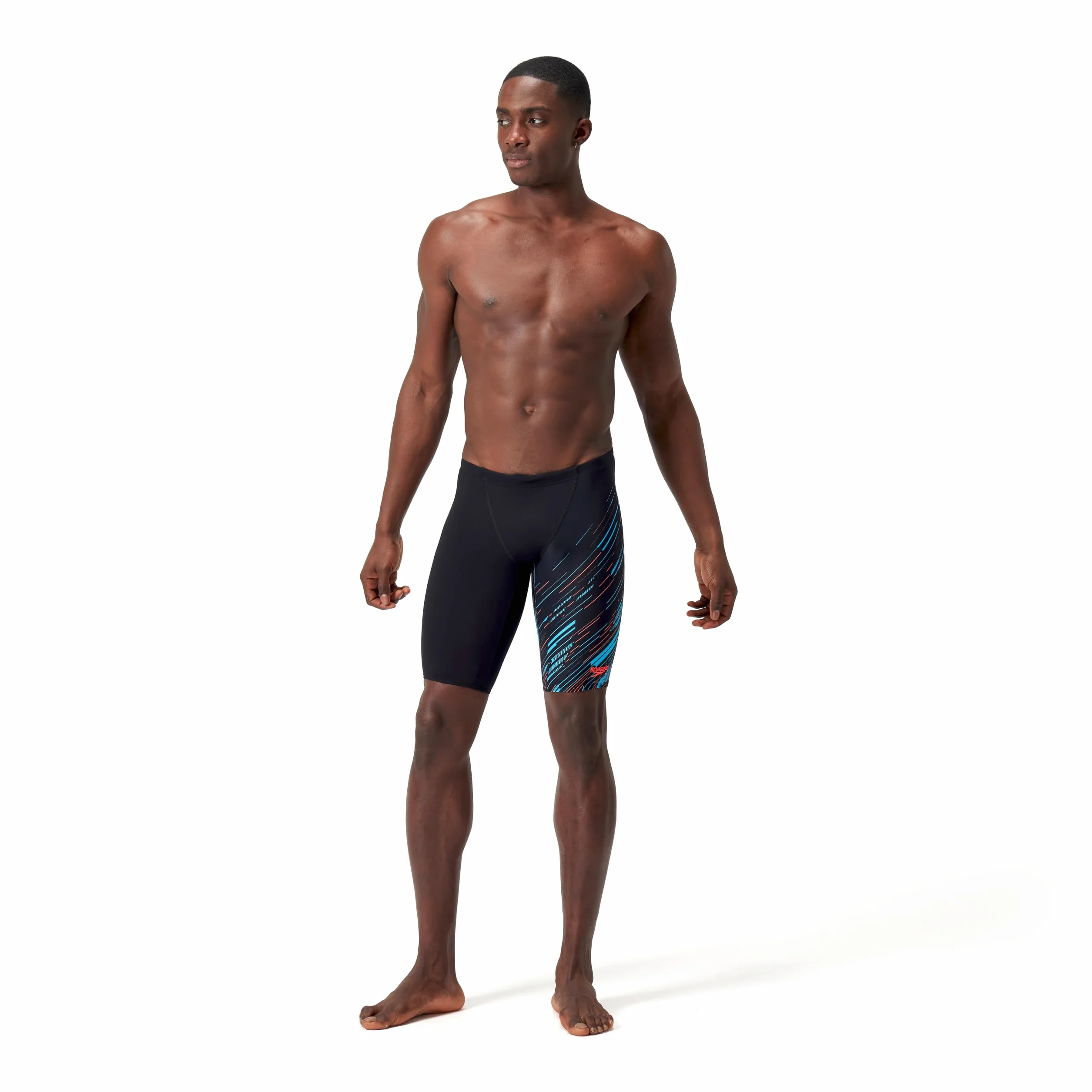 Speedo Herren Hyperboom Schwimmhose mit V-Schnitt Schnelltrocknend Training Fitness Chlorbeständig Schwimmhose (1er Pack)