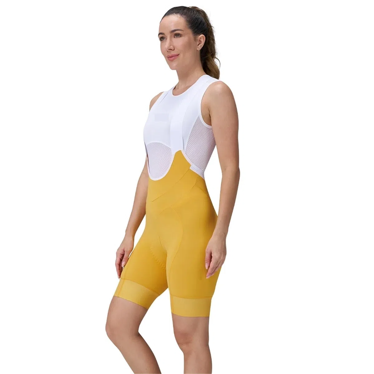 Damen-Radhose Mit TräGern Damen Radhose mit Trägern, 6 Stunden Radsport-Polsterung, atmungsaktiv, Mountain Road Bike Shorts, Fahrradhose FüR Radsport