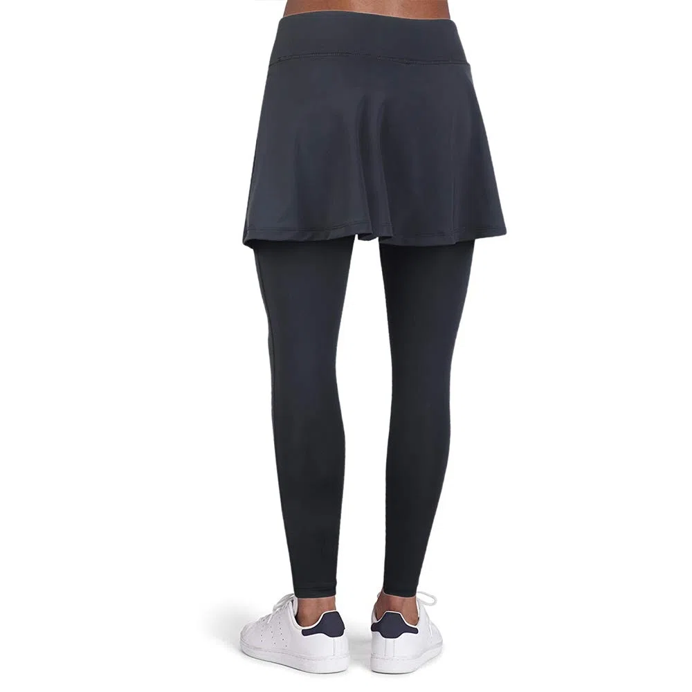 Turnhier Damen Leggings Tennis Rock mit Kopfhöreranschluss und Taschen,Tennisröcke Sportskort Laufskort Capris Yoga Leggings mit Röcken zum Golfen