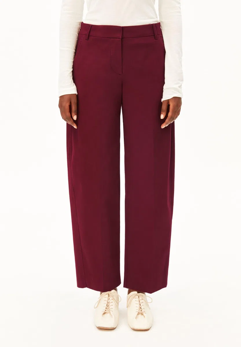 ARMEDANGELS Damen Webhose aus Bio-Baumwoll Mix Barrel Twill Regular Fit