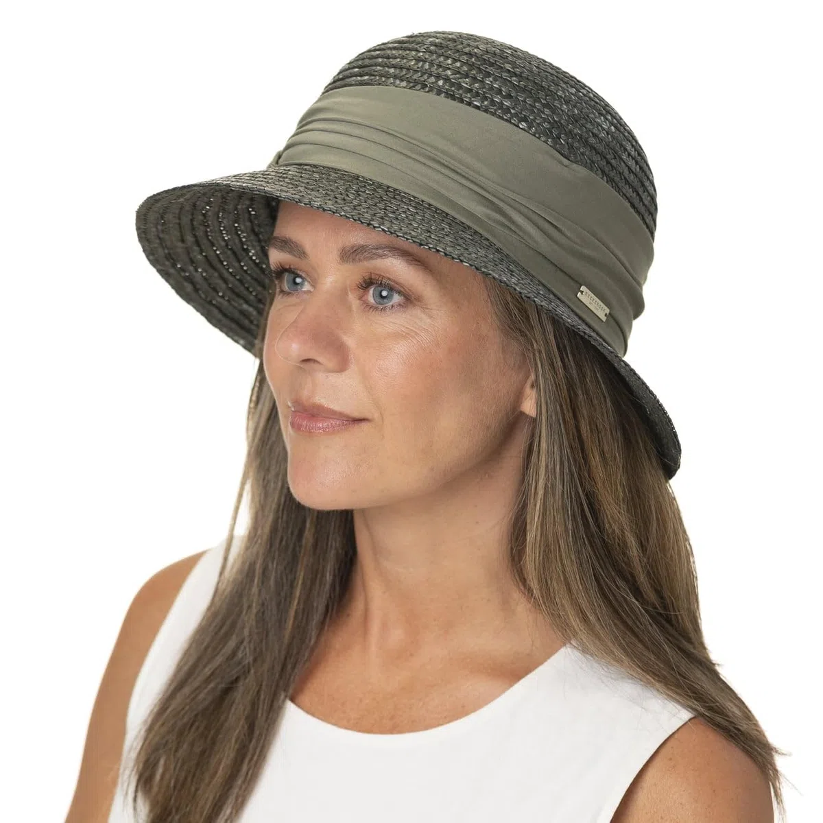 Seeberger Minalea Strohhut Glockenhut Sonnenhut Sommerhut Damenhut Damen - Frühling-Sommer Sommer