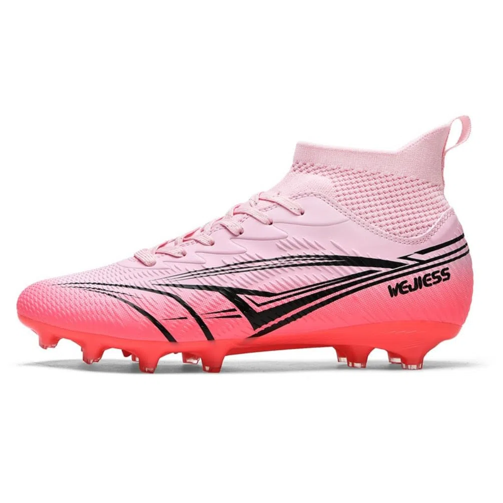 Herren Fußballschuhe Kunstrasen High Top Fussballschuhe Professionelle OutdoorFootball Schuhe Jugendliche Fußballschuhe Leichtathletik Trainingsschuhe