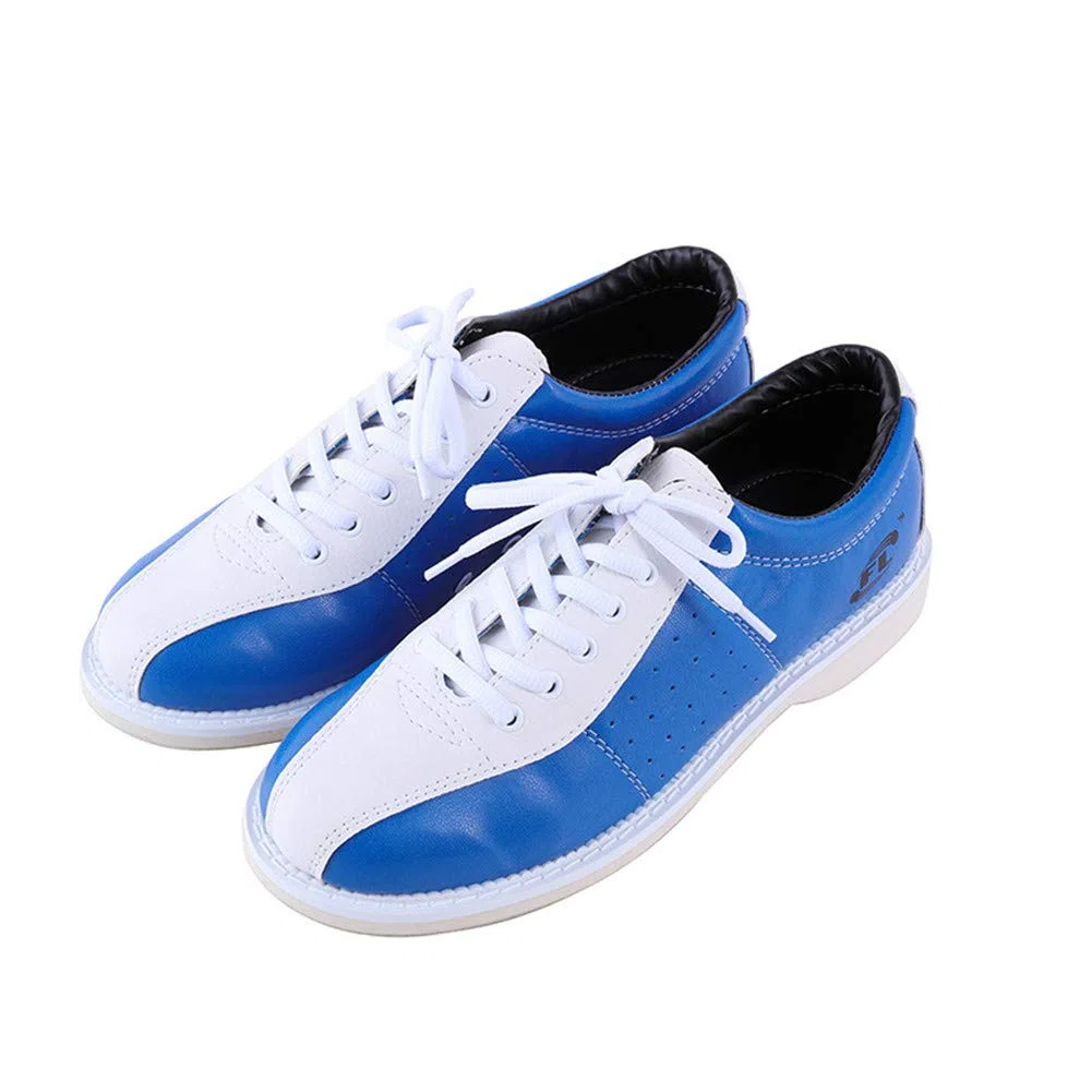 Damen Bowlingschuhe, Damen Leichte Schüssel Sneakers rutschfeste Indoor Bowling Sneaker Comfort Sport Schuhe,Blau,32