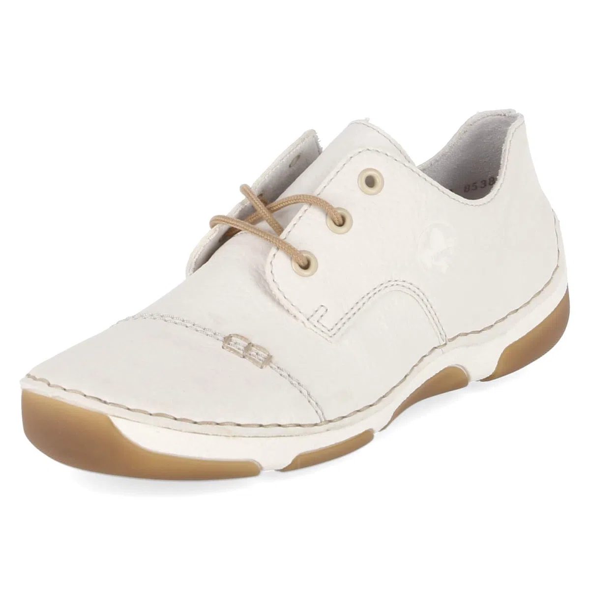 Rieker 55920-80 Damen Schnürschuhe Kunstleder in Weiss - Gr. 36