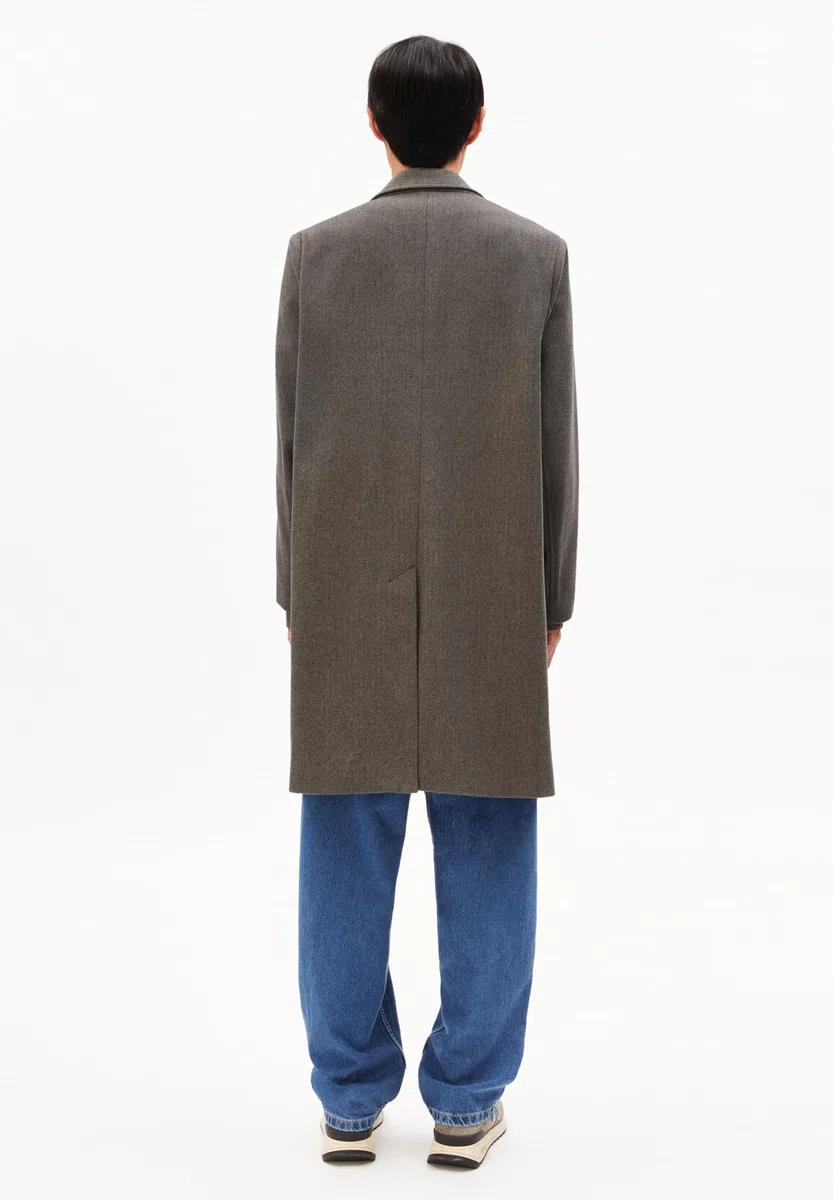 ARMEDANGELS Herren Mantel aus recycelter Wolle PAABLO Relaxed Fit