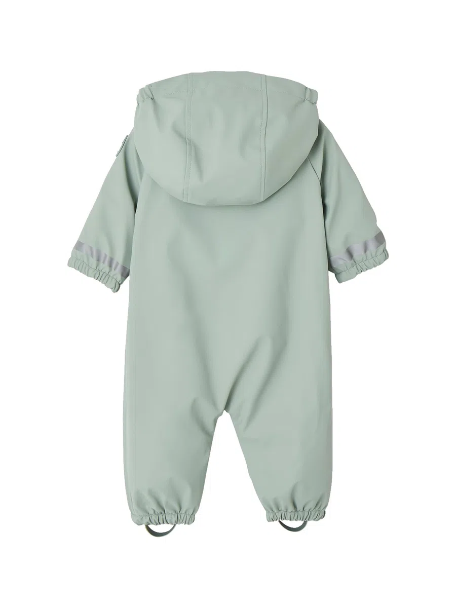 Vertbaudet Baby Regen-Overall mit Fleecefutter und Kapuze, Recycling-Polyester