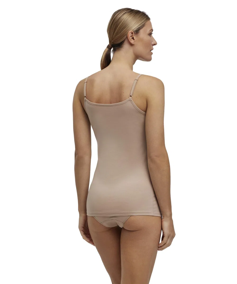 FALKE Damen Daily Comfort 2-Pack Unterwäsche bequemes Unterhemd hautfreundlich ärmellos mit Rundhals Ausschnitt im Multipack schnelltrocknende atmungsaktive nachhaltige Baumwolle 2 Stück