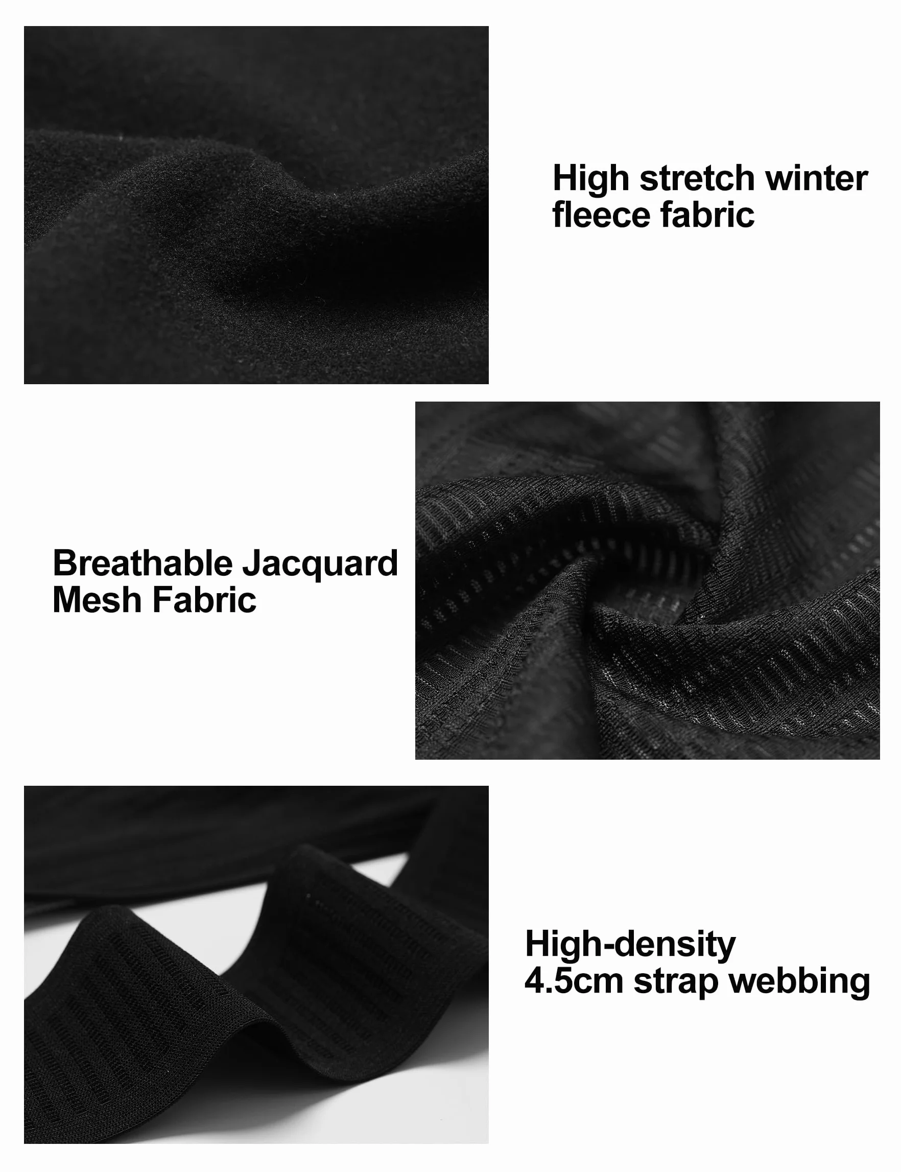 INBIKE Winter Fleece Fahrradhose Trägerhose Thermo mit Sitzpolster Taschen Atmungsaktive Herren Damen Warme Fahrradträgerhose Radhose Lang Reflektierendem für Fahrrad Radfahren