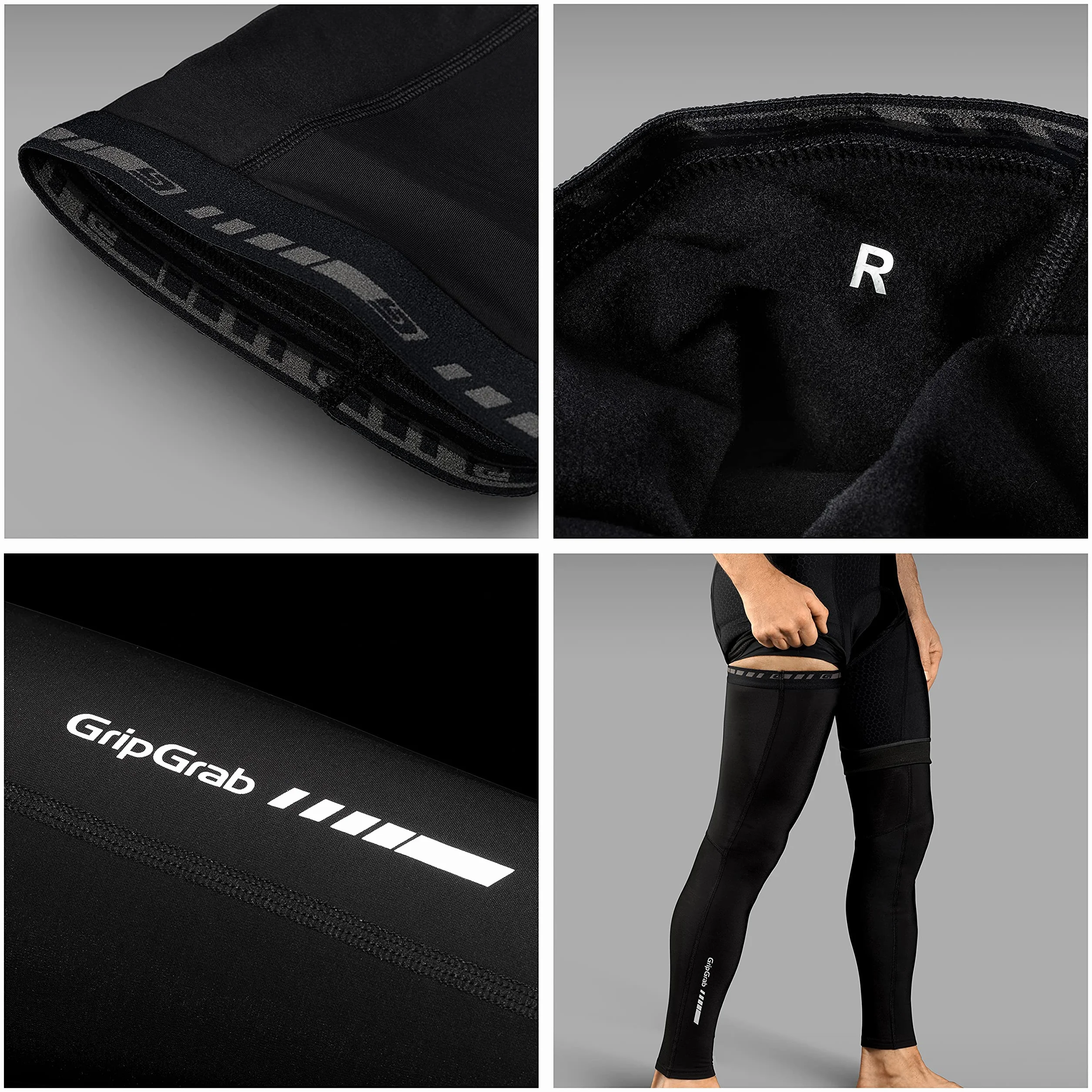 GripGrab Fahrrad Beinlinge Radsport Herren Winter Thermo Rennrad Gravel Bike MTB Beinwärmer Leg Warmers Cycling Stulpen