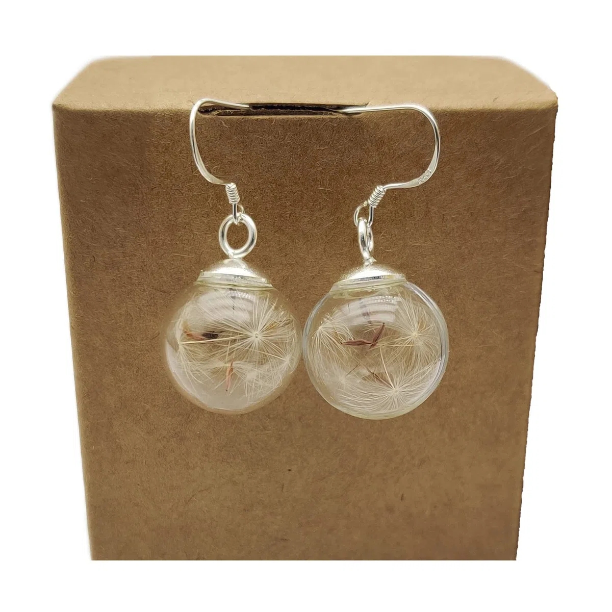 Löwenzahn Ohrringe Pusteblumen Glas Kugel 925 Sterling Silber Ohrhänger | Wünsch dir was, Echte Blumen, Damen, Handmade