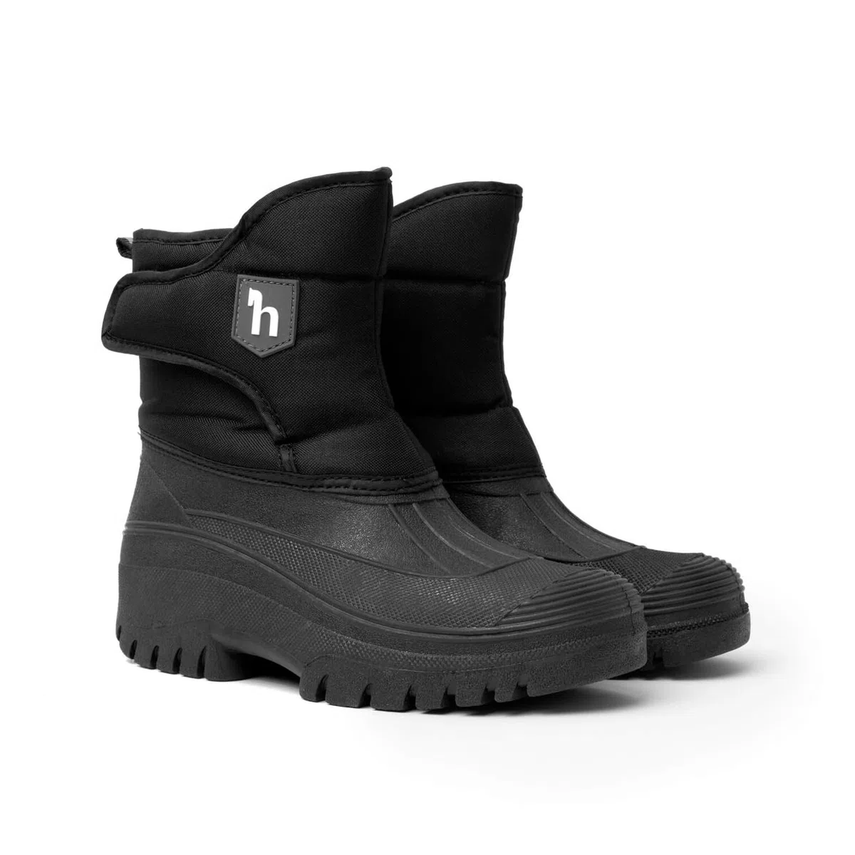 HORZE Stallschuhe wasserdicht Spirit, Stallstiefel Damen Kinder, Winterstallschuhe gefüttert, schwarz, 38