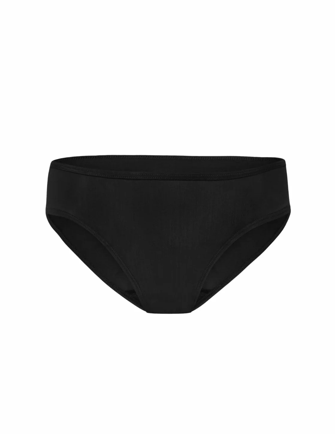Modibodi Perioden Badehose Teenage Bikini Super Absorption 50ml Auslaufsichere Schwimmunterwäsche Bademode Schwarz