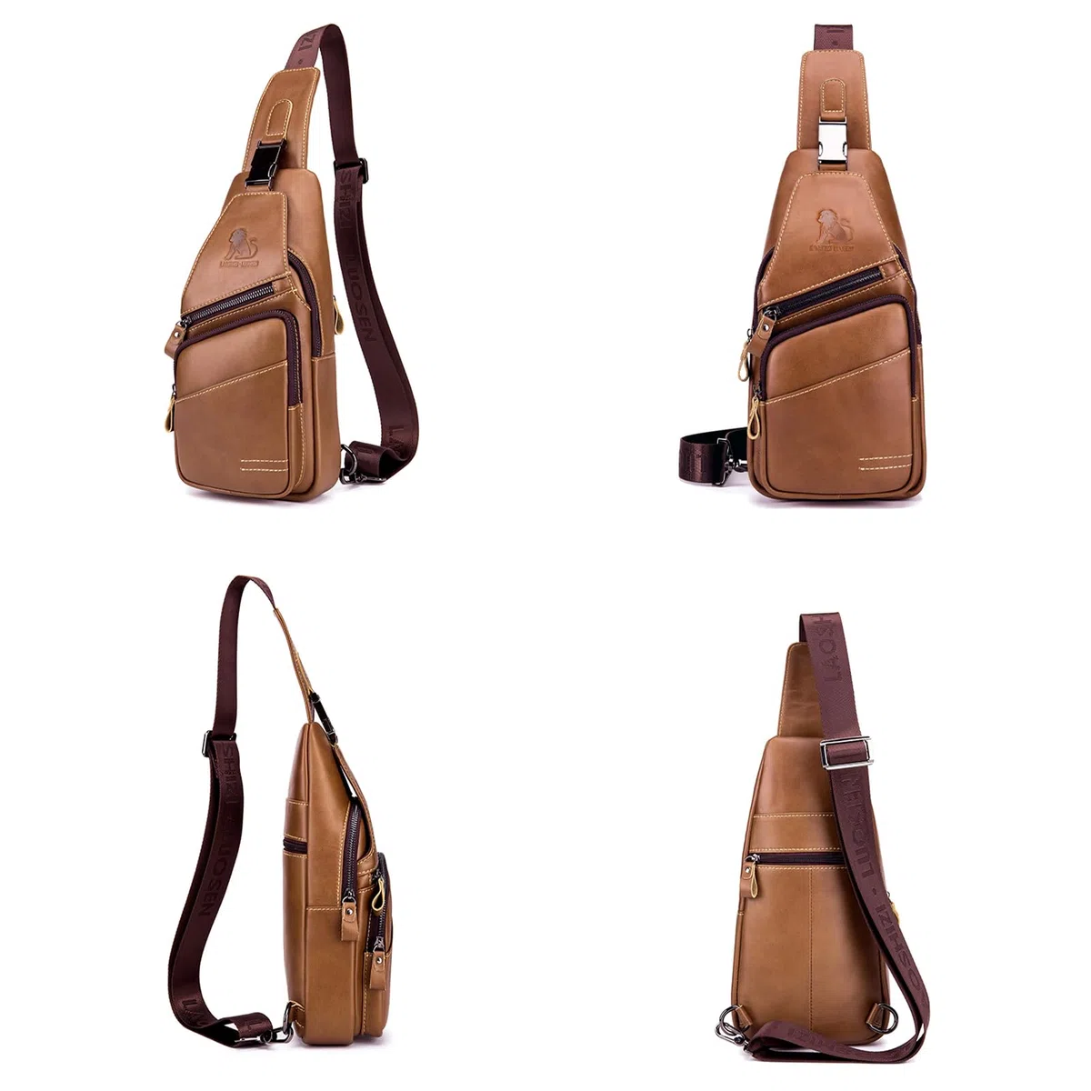 pundarika Leder Brust Tasche Männer Leder Umhängetasche Business Freizeit Crossbody Tasche Reise Arbeit kleine Handtasche